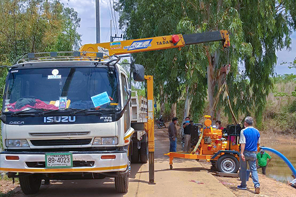 ภาพบรรยากาศงานติดตั้งเครื่องสูบน้ำ YANSHAN และ KIRLOSKAR