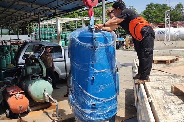 งานส่งมอบ เครื่องปั้มลมยี่ห้อ KAISHAN รุ่น Screw Air Compressor 20HP